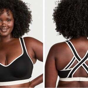 VSX Women's Black and White Sports Bra 38 DDD